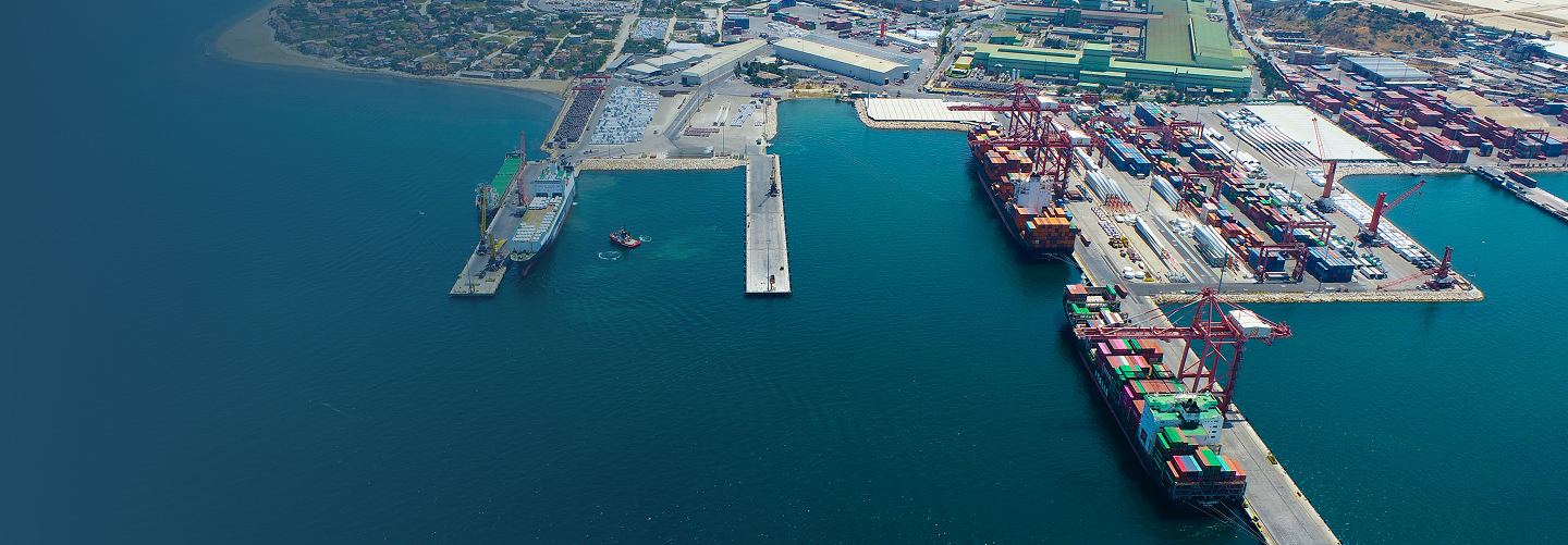 Borusan Port liman ve saha görünümü